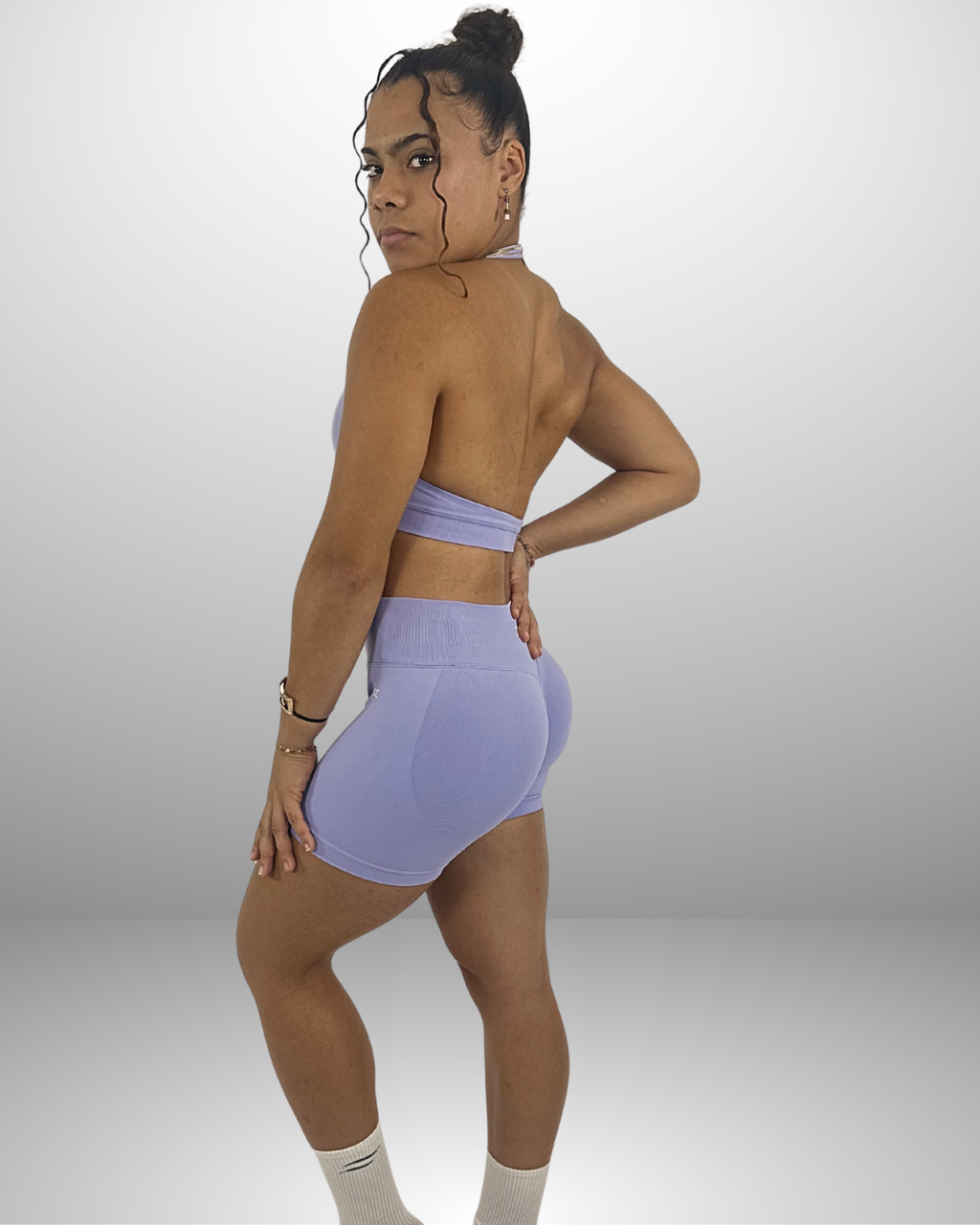 Le Short Ventre Plat Lavande