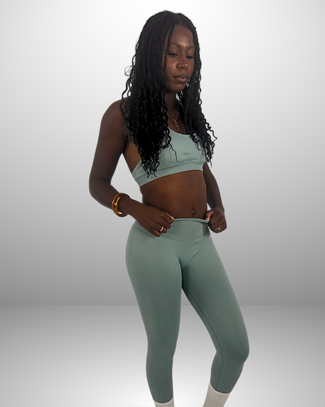 Le Legging Ventre Plat Sauge