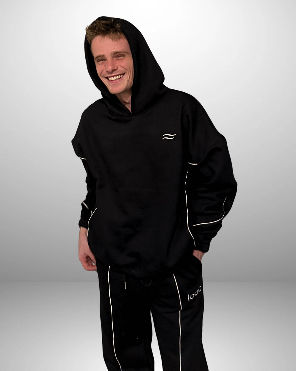 Sweat à capuche mixte Onyx