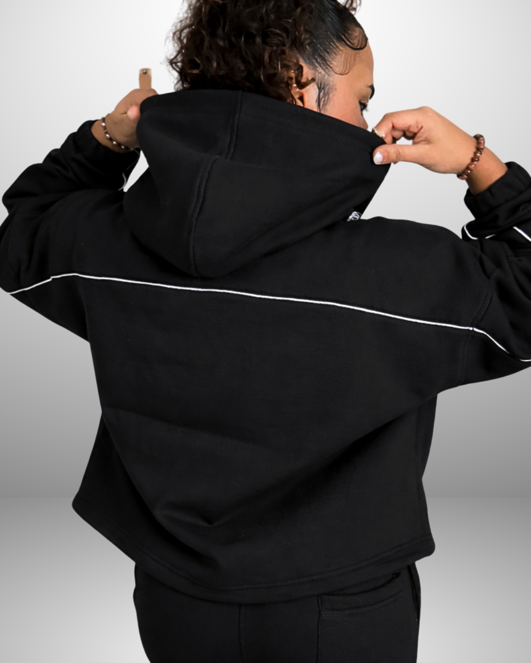 Sweat à capuche mixte Onyx